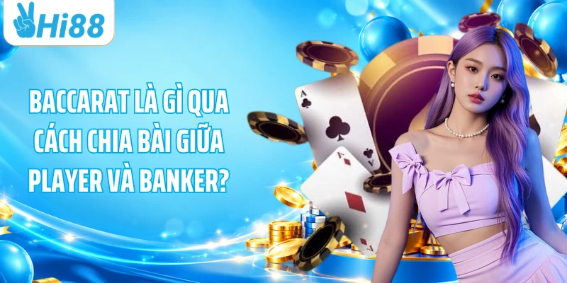 Baccarat là gì qua cách chia bài giữa Player và Banker?