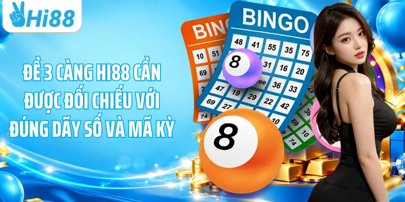 Đề 3 càng HI88 cần được đối chiếu với đúng dãy số và mã kỳ