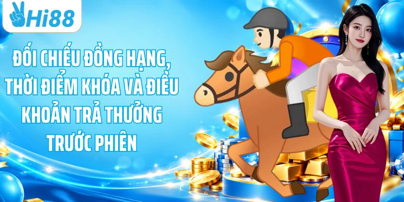 Đối chiếu đồng hạng, thời điểm khóa và điều khoản trả thưởng trước phiên