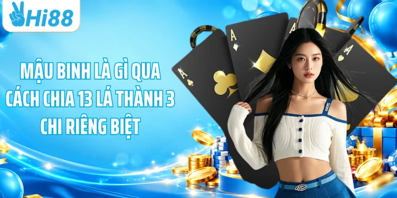 Mậu binh là gì qua cách chia 13 lá thành 3 chi riêng biệt